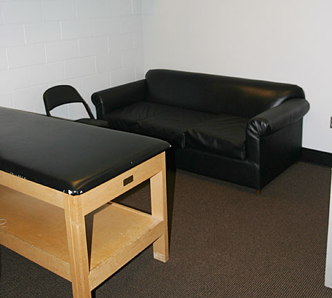 NHL training room
