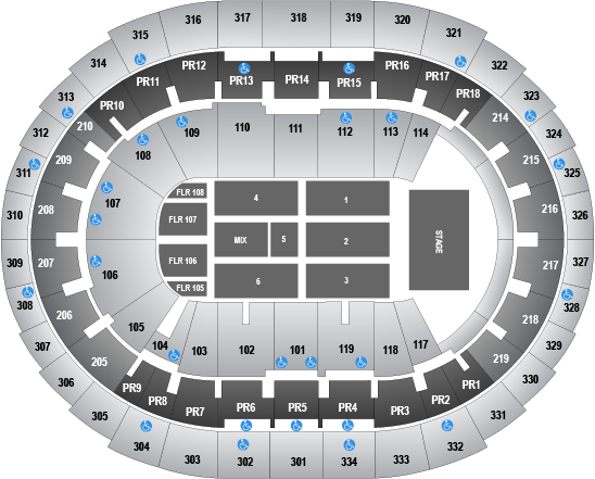 Golden 1 Center Concert Seating Chart